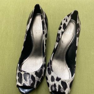 Alex Marie • Animal print Open Toe Heels